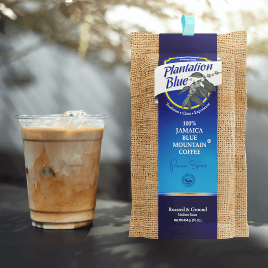 Plantation Blue® 100% Jamaica Blue Mountain Ground Coffee – 16oz | JACRA Certified