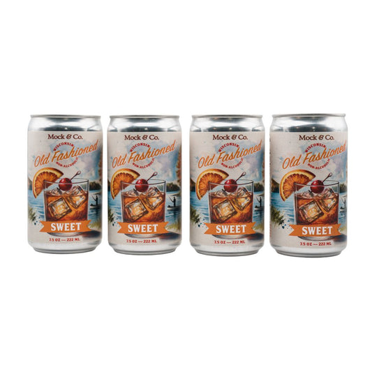 Wisconsin Old Fashioned Sweet | Non-Alcoholic Ready-to-Drink Cocktail | 4-Pack