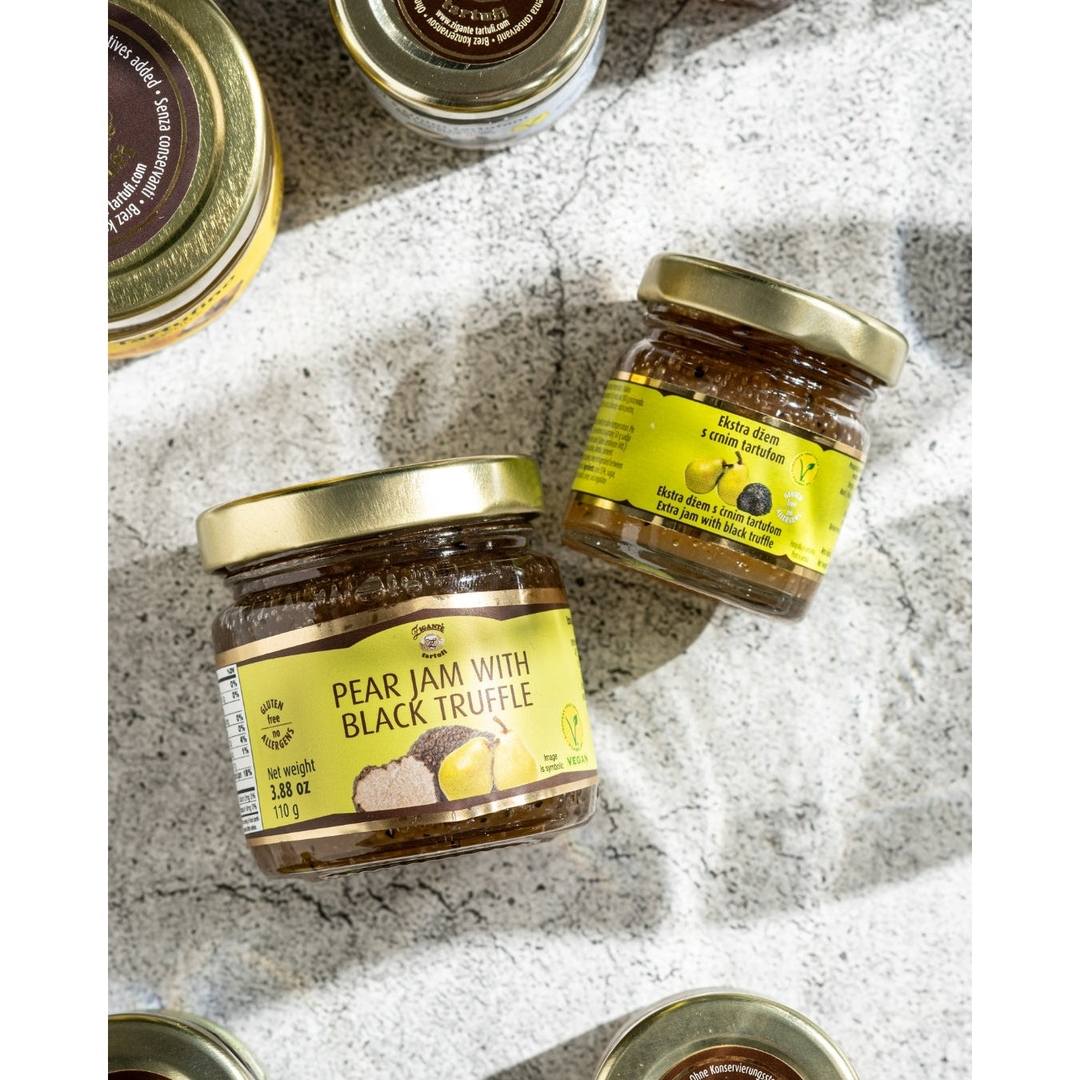Pear Jam with Black Truffle | Gourmet Artisan Preserve | Number One Caviar