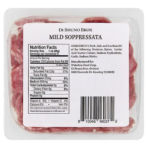 Mild Soppressata Sliced Coin Pack