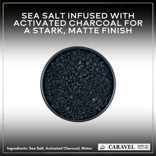 Hawaiian Black Lava Sea Salt – Activated Charcoal Finishing Salt | 4 oz Jar