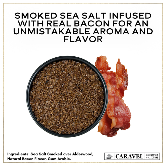 Smoked Bacon Gourmet Sea Salt – Savory Bacon-Infused Finishing Salt | 4 oz Jar