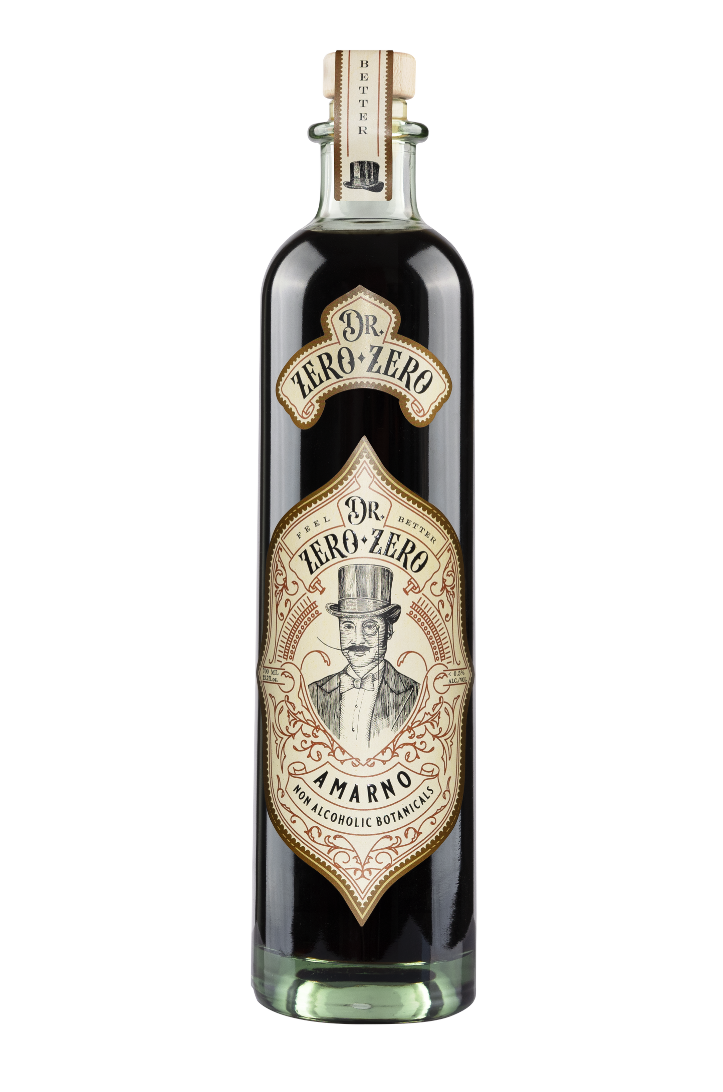 AmarNo - Non-Alcoholic Amaretoi Liqueur | 700ml / 23.7 fl oz