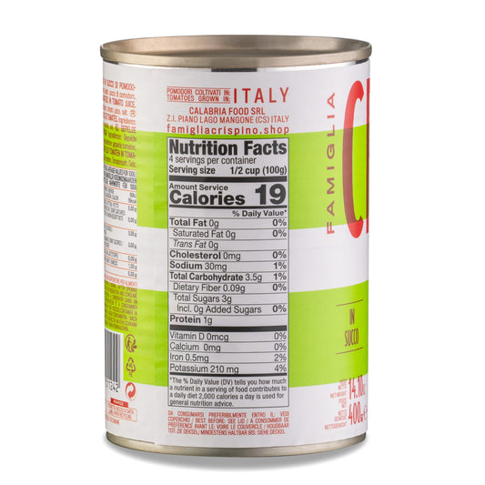 Famiglia Crispino Italian Whole Peeled Tomatoes — Calabrian Grown