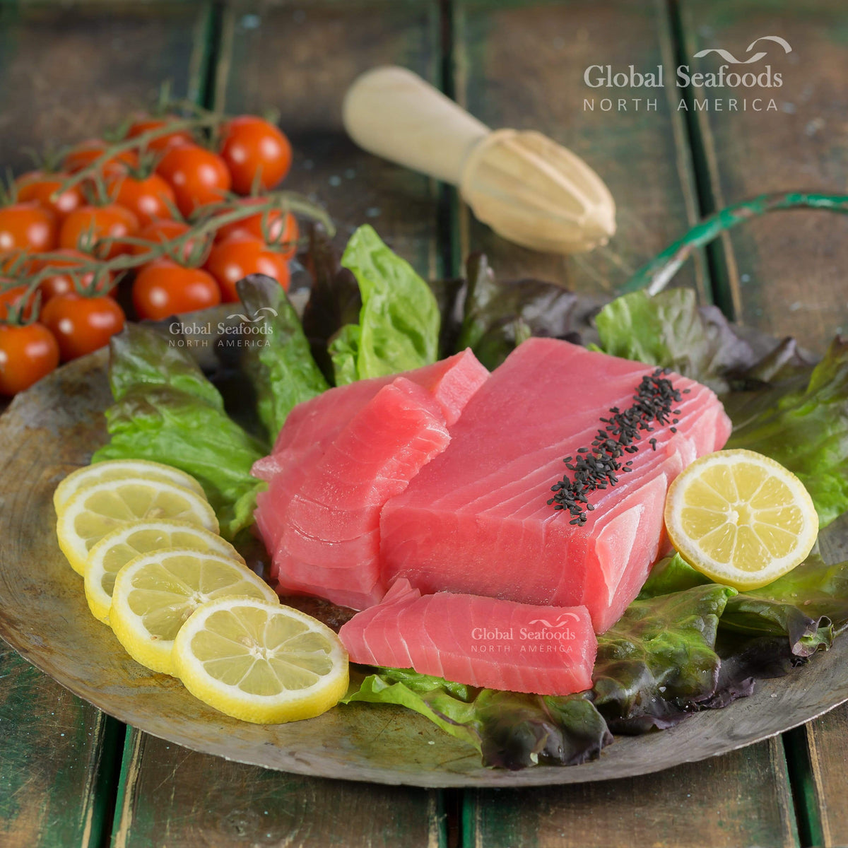 Yellowfin Saku Tuna Blocks (Ahi) – High-Quality Seafood by Global Seafoods