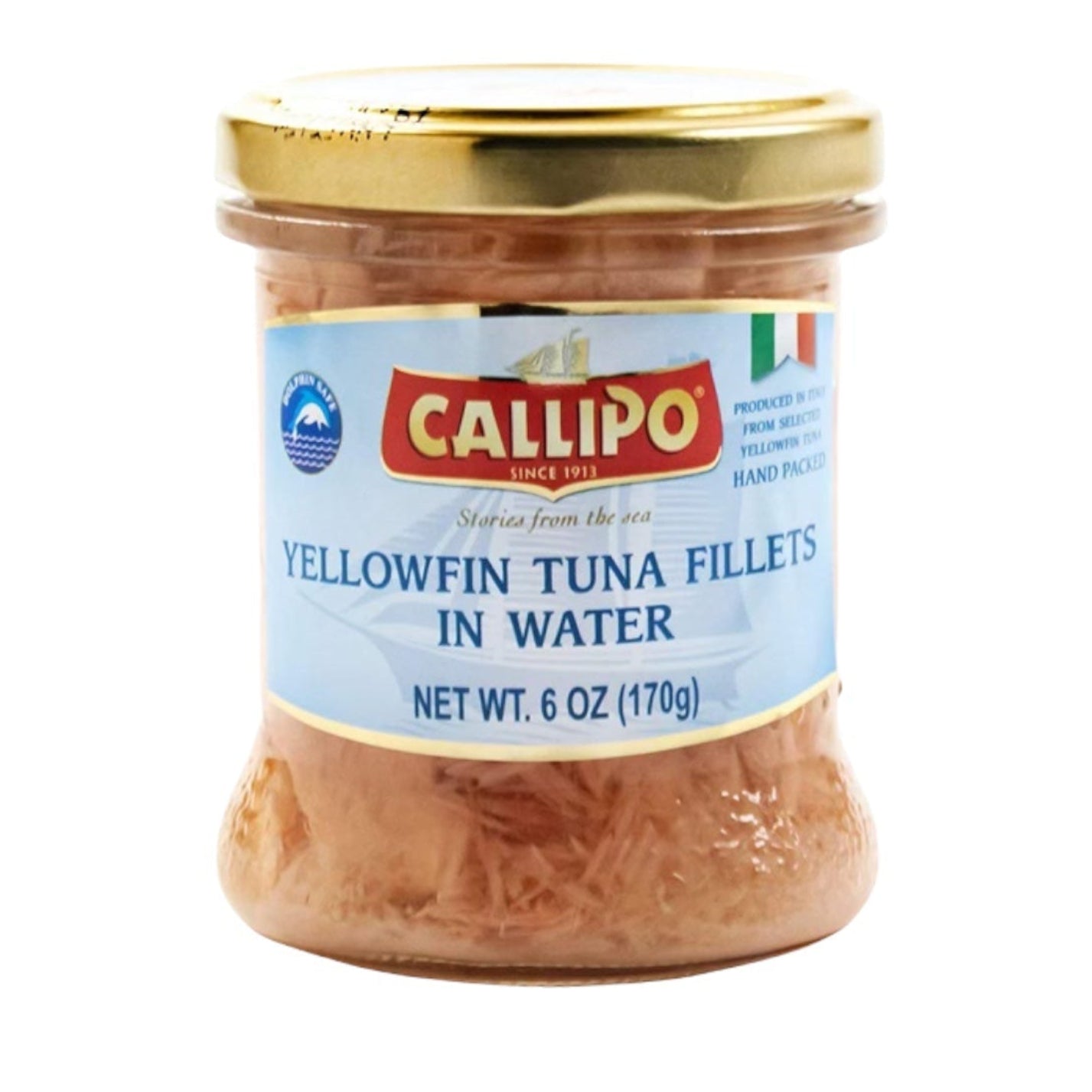 Callipo Yellowfin Tuna Fillets In Water 6oz.