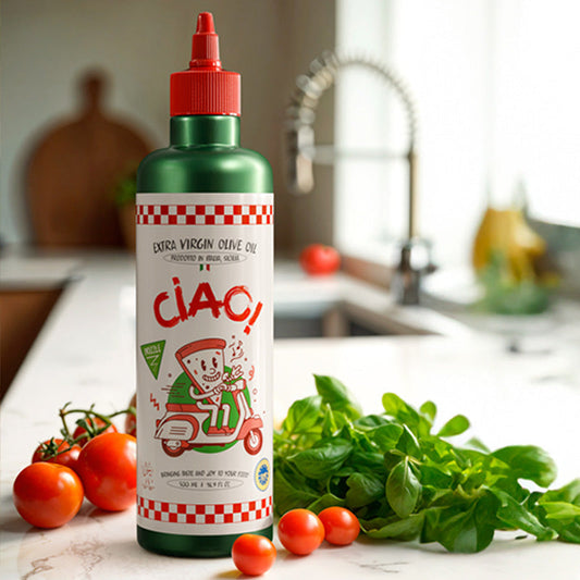 CIAO! Organic Extra Virgin Olive Oil | Sicilian EVOO from 250-Year-Old Trees, IGP & Organic Certified (500ml)