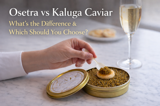Osetra vs Kaluga Caviar