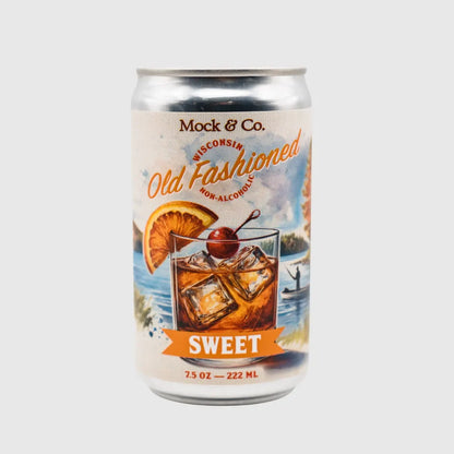 Wisconsin Old Fashioned Sweet | Non-Alcoholic Ready-to-Drink Cocktail | 4-Pack