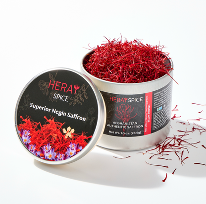 Afghan Saffron Super Negin Grade 1 – 1 oz (28.5g) Pure Threads | Heray Spice