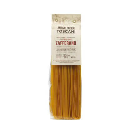 Saffron Linguine | Antichi Poderi Toscani | Artisan Golden Infused Tuscan Pasta 250g