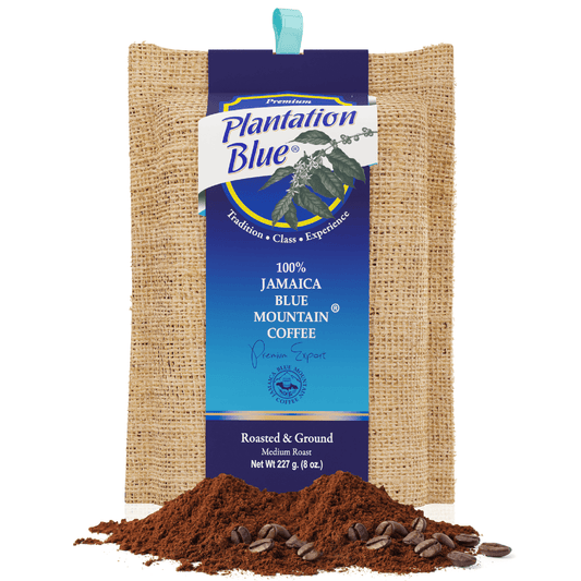 Plantation Blue 100% Jamaica Blue Mountain Ground Coffee – 8oz