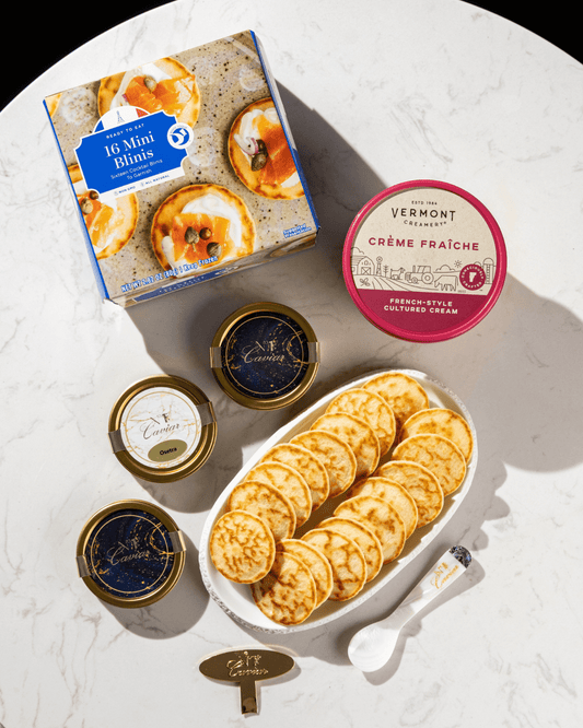 Caviar Trio Tasting Set | Classic & Royal | Premium Caviar Gift Set | Number One Caviar