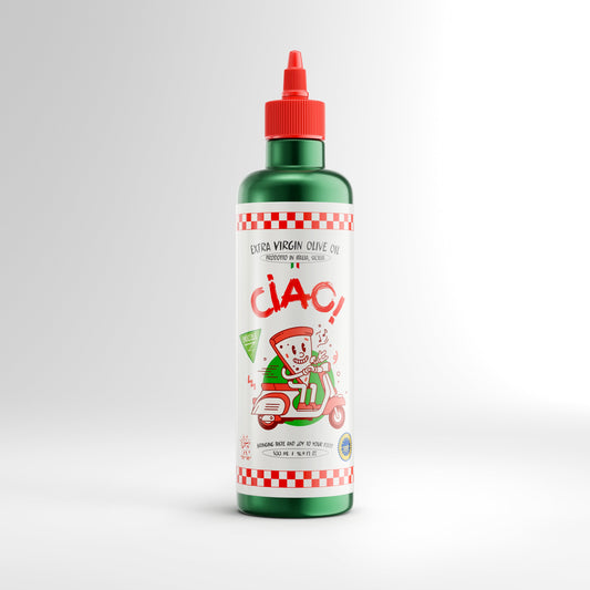 CIAO! Organic Extra Virgin Olive Oil | Sicilian EVOO from 250-Year-Old Trees, IGP & Organic Certified (500ml)