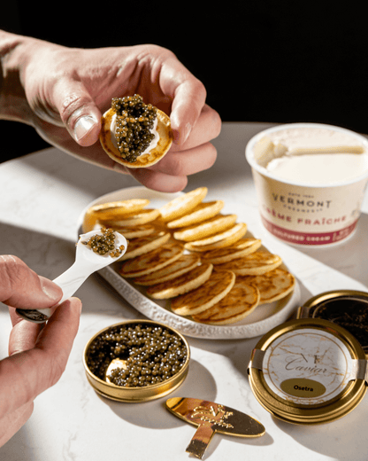 Caviar Trio Tasting Set | Classic & Royal | Premium Caviar Gift Set | Number One Caviar