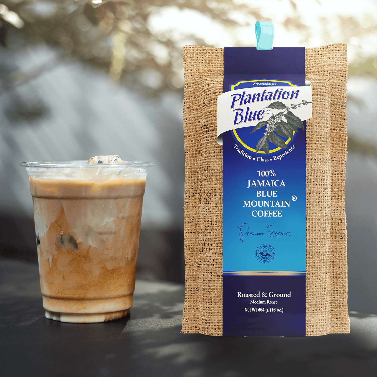 Plantation Blue® 100% Jamaica Blue Mountain Ground Coffee – 16oz | JACRA Certified