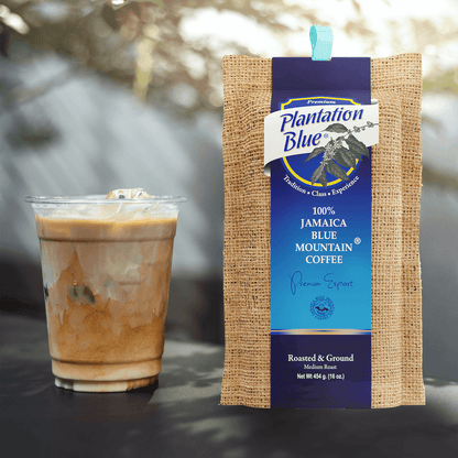 Plantation Blue® 100% Jamaica Blue Mountain Ground Coffee – 16oz | JACRA Certified