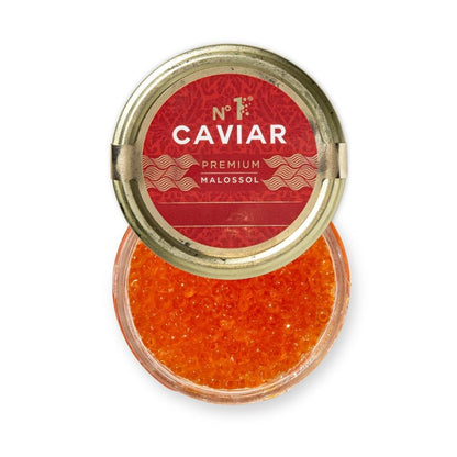 Salmon Roe (Chum) | Large Orange Pearls with Bold Umami Flavor | Number One Caviar