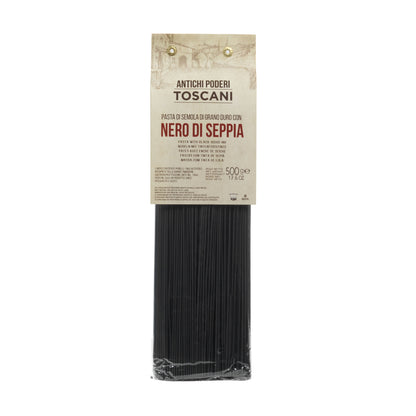 Black Squid Ink Spaghetti | Antichi Poderi Toscani | Authentic Italian Pasta 500g