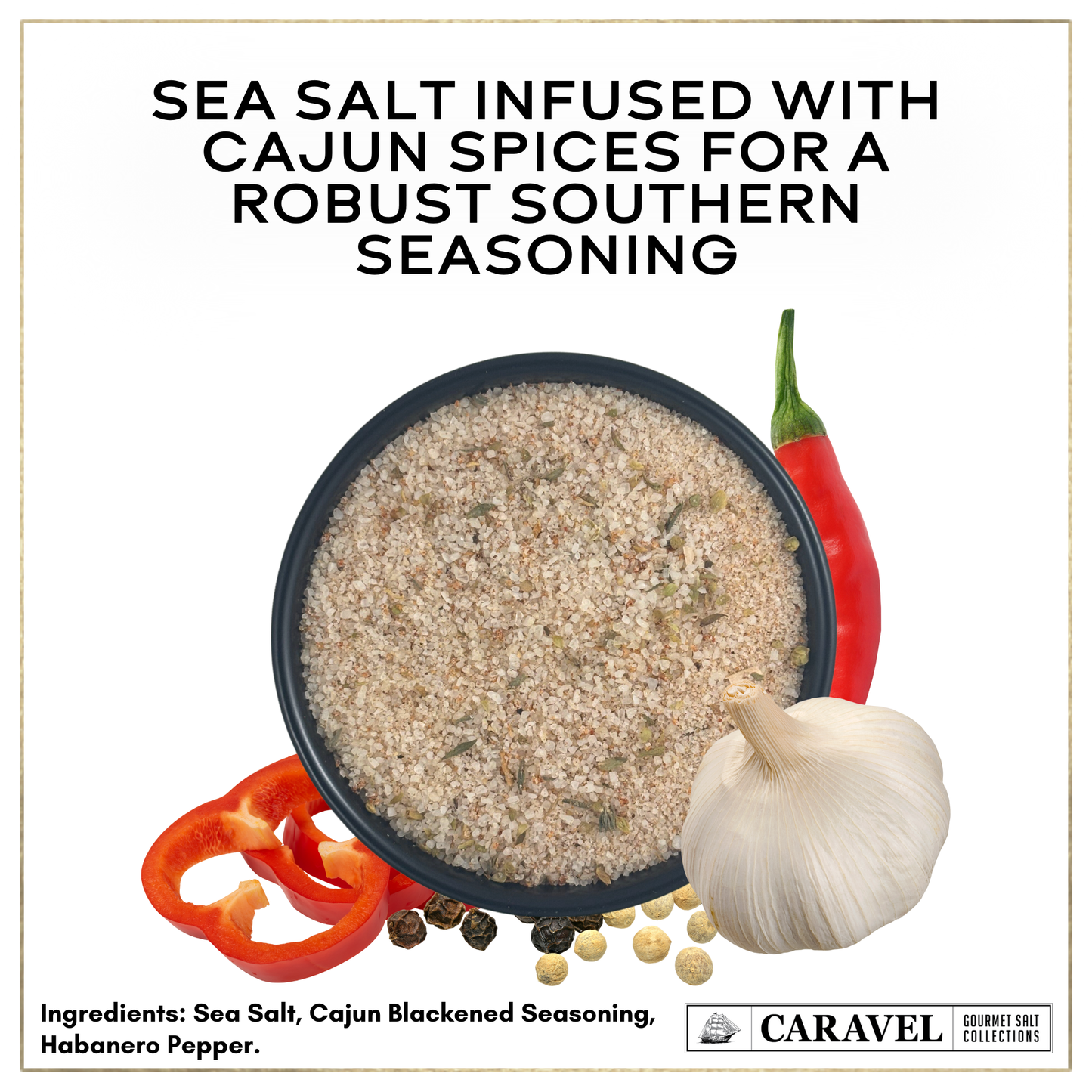 Cajun Sea Salt – Bold Southern Spice Finishing Salt | 4 oz Jar