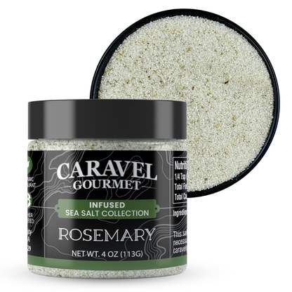 Rosemary Sea Salt – Fresh Herb Finishing Salt | 4 oz Jar