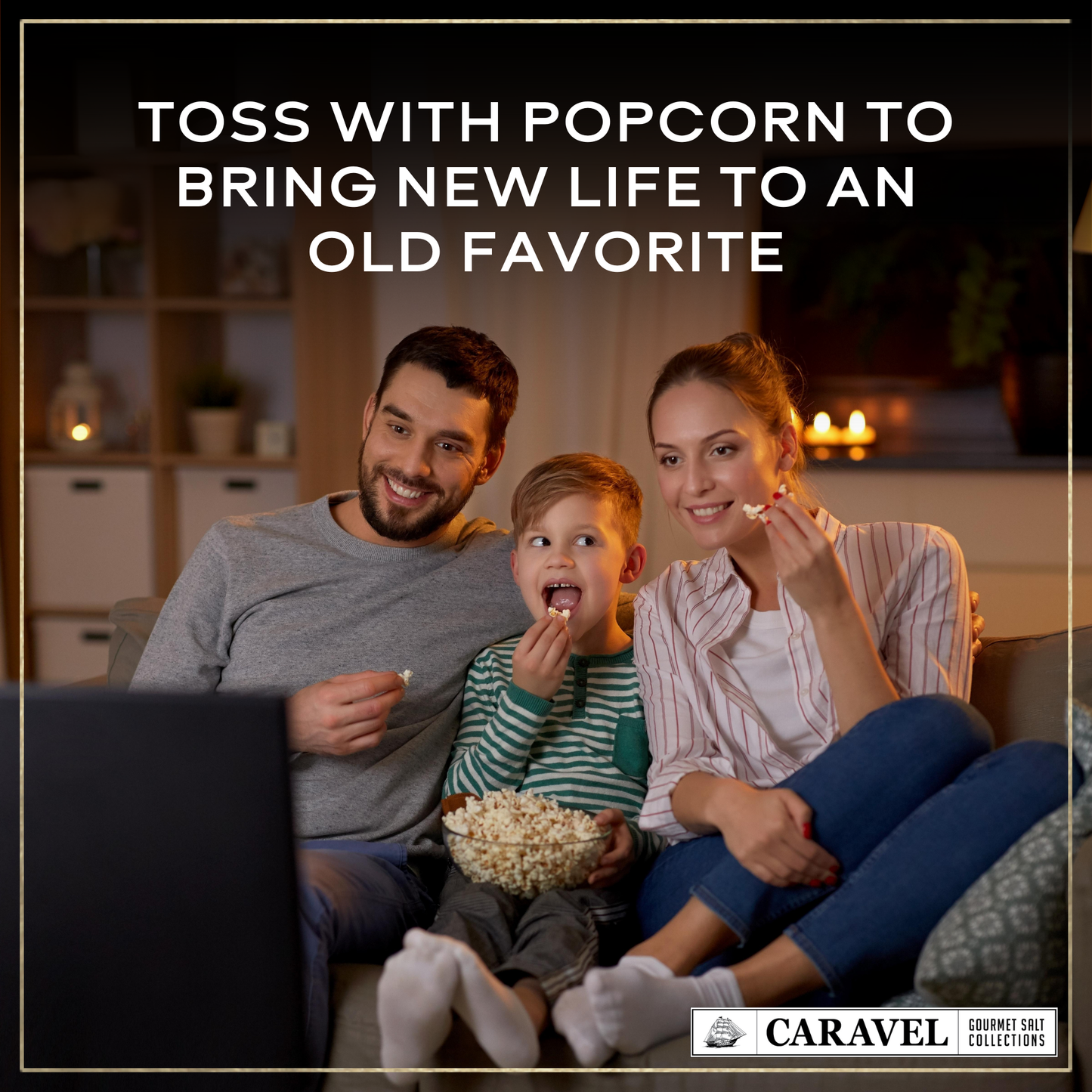 Black Truffle Sea Salt by Caravel Gourmet | Solar-Evaporated Sea Salt & Black Truffle (6 oz)