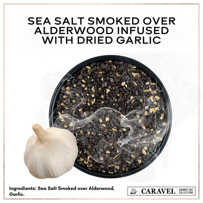Smoked Garlic Sea Salt – Hardwood-Smoked Finishing Salt | 4 oz Jar