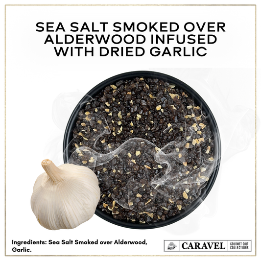 Smoked Garlic Sea Salt – Hardwood-Smoked Finishing Salt | 4 oz Jar