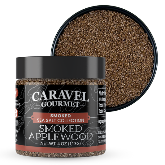 Applewood Smoked Sea Salt – Sweet & Smoky Finishing Salt | 4 oz Jar