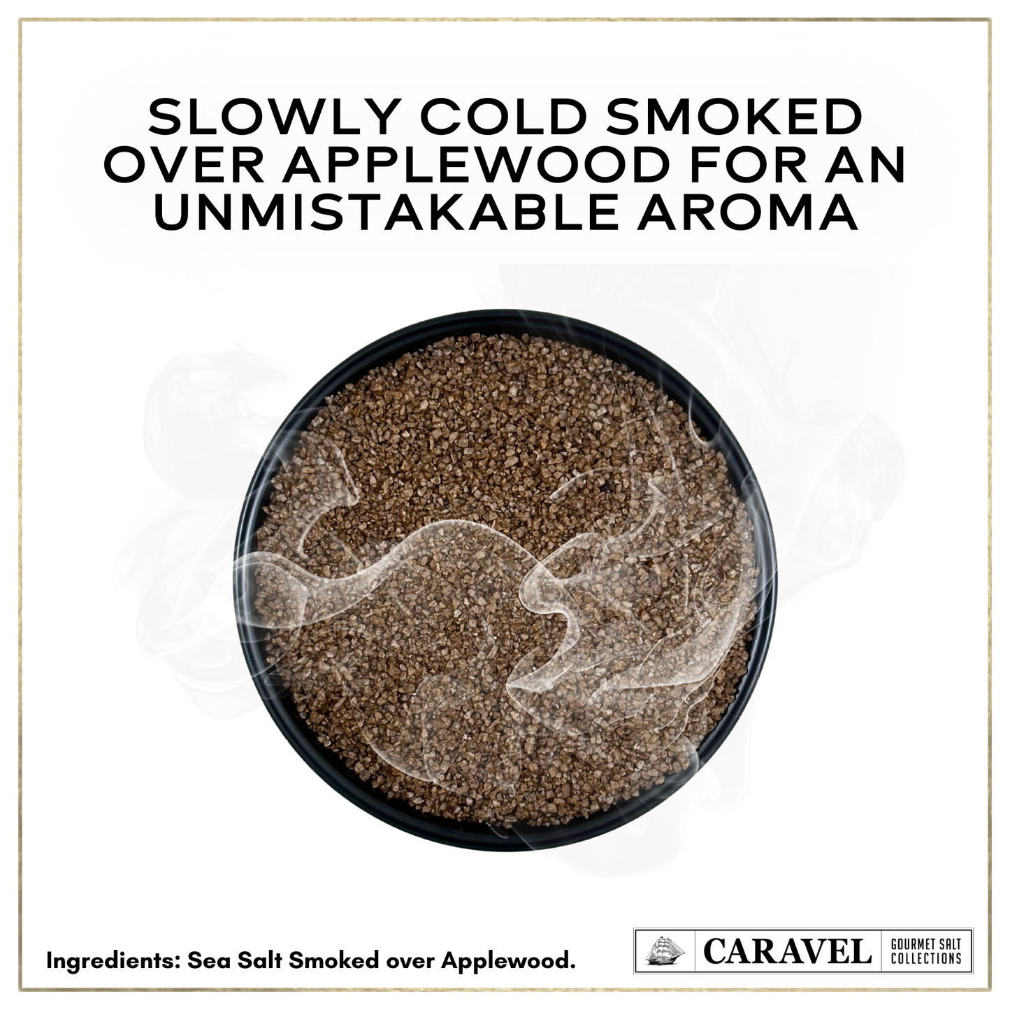 Applewood Smoked Sea Salt – Sweet & Smoky Finishing Salt | 4 oz Jar