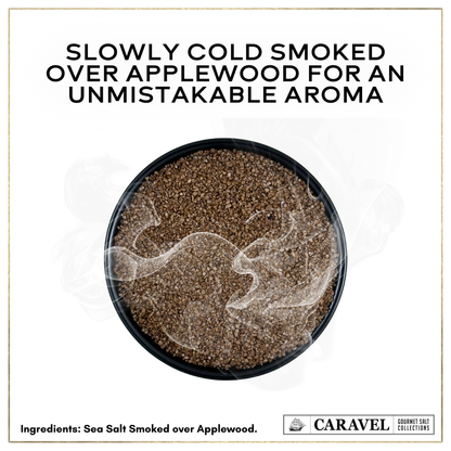 Applewood Smoked Sea Salt – Sweet & Smoky Finishing Salt | 4 oz Jar