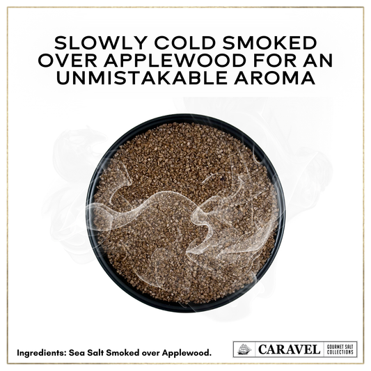 Applewood Smoked Sea Salt – Sweet & Smoky Finishing Salt | 4 oz Jar