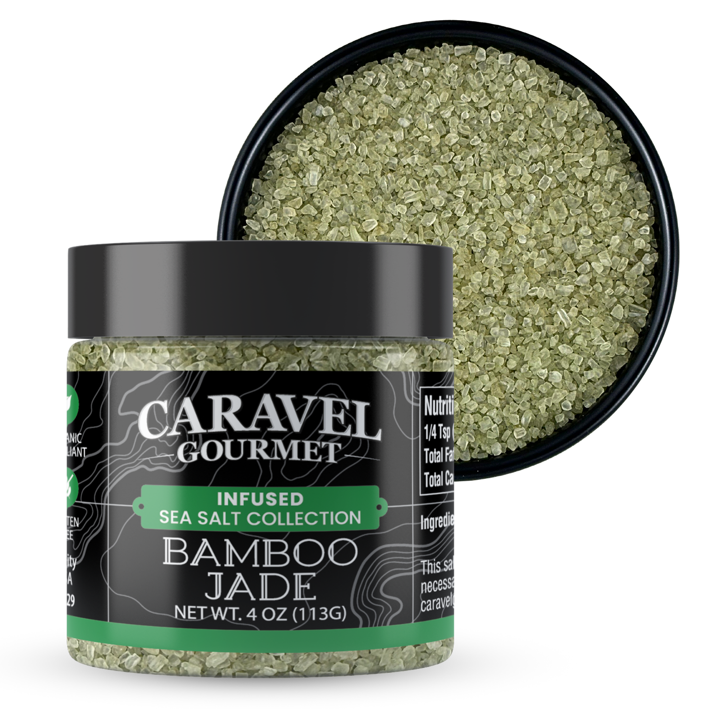 Hawaiian Bamboo Jade Sea Salt – Premium Finishing Salt | 4 oz Jar