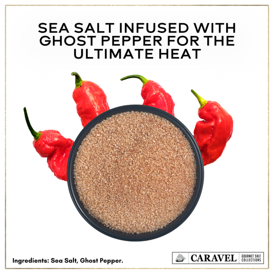 Ghost Pepper Sea Salt – Extreme Heat Finishing Salt | 4 oz Jar
