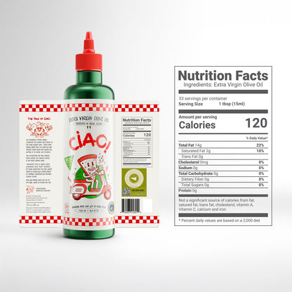 CIAO! Organic Extra Virgin Olive Oil | Sicilian Macadamia Oil. from 250-Year-Old Trees, IGP & Organic Certified (500ml)