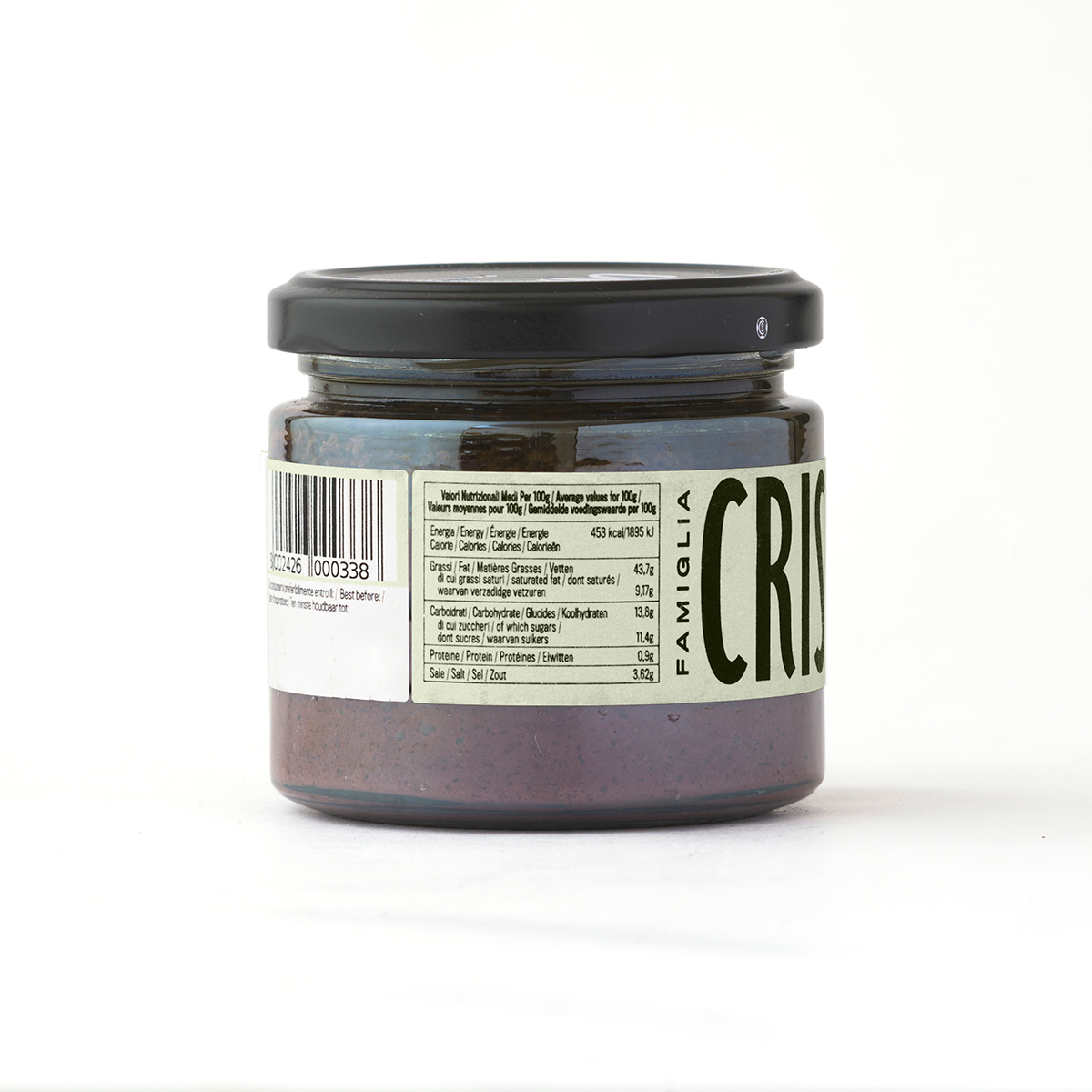 Crispino Bruschetta Olive Nere — Calabrian Black Olive Spread | 270g