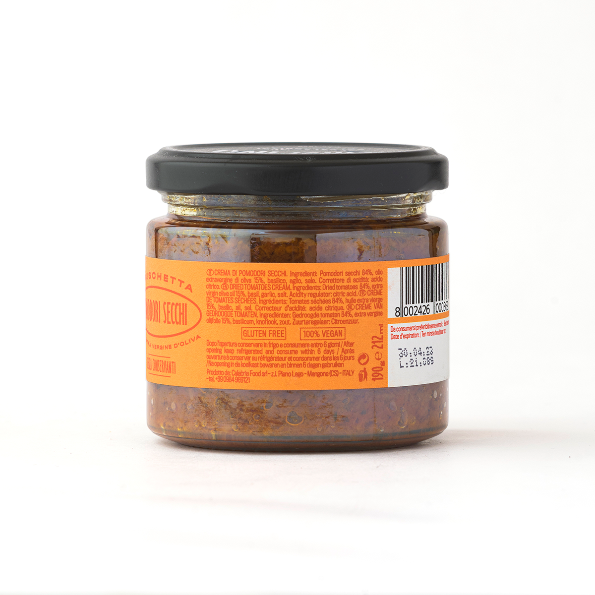 Crispino Bruschetta Pomodori Secchi — Calabrian Sun-Dried Tomato Spread | 270g