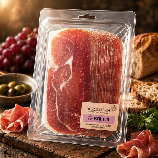Authentic Italian Sliced Prosciutto – Single-Serve 3 oz. Tray