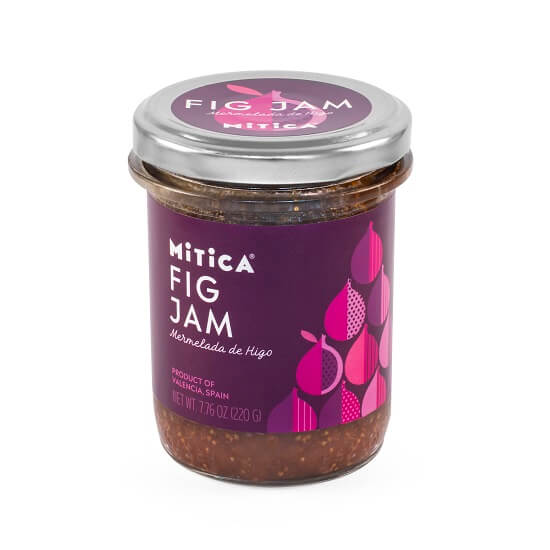 Mitica® Fig Jam | All-Natural Spanish Fig & Lemon Honey Preserve from Valencia (7.76 oz)