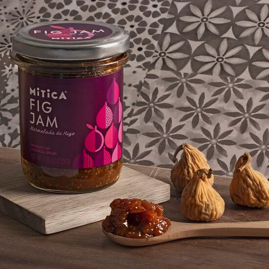 Mitica® Fig Jam | All-Natural Spanish Fig & Lemon Honey Preserve from Valencia (7.76 oz)