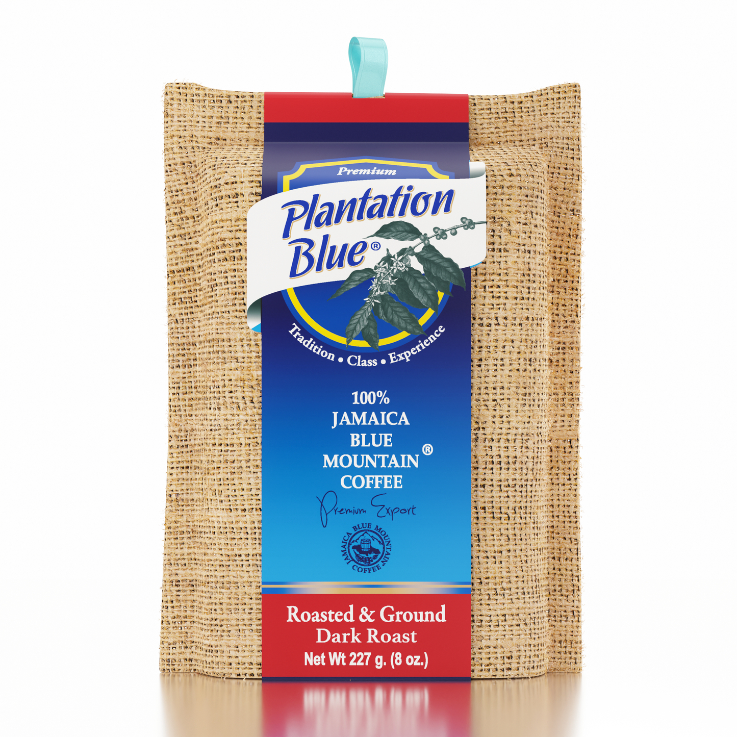 Plantation Blue® 100% Jamaica Blue Mountain Dark Roast Ground Coffee – 8oz | JACRA Certified