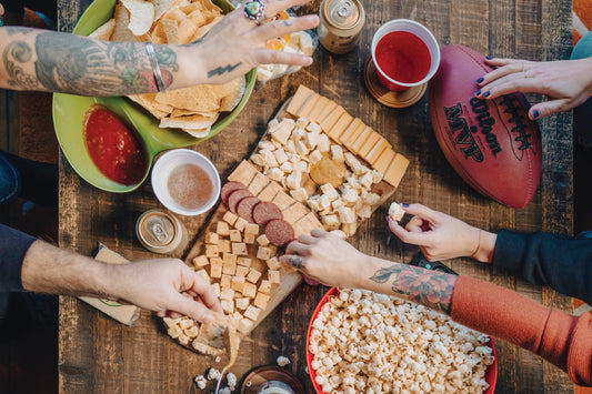 Game Day Cheese & Sausage Gift Box | Wisconsin Cheese Curds, Aged Cheddar & Summer Sausage