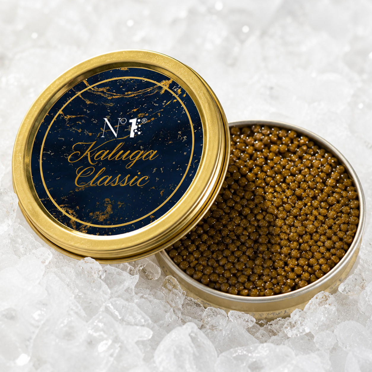Kaluga Classic Caviar | Large Roe, Buttery & Lightly Salted | Number One Caviar