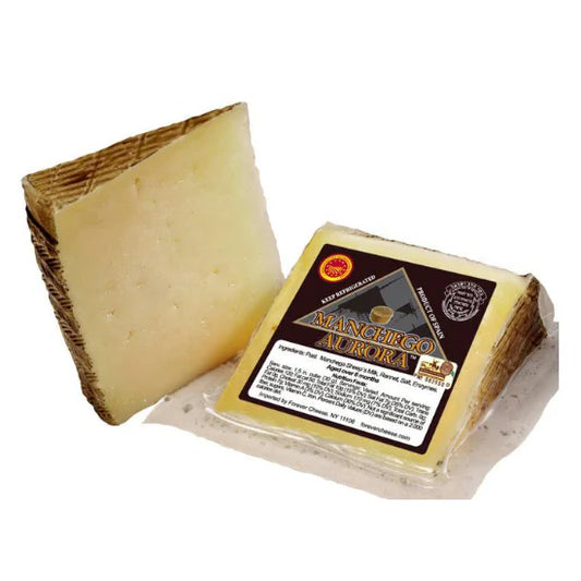 DOP Aurora Manchego Kosher Cheese Wedge | 6 Months Aged | Manchega Sheep