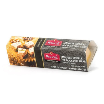 Packaged food item with Rougie branding on a white background
