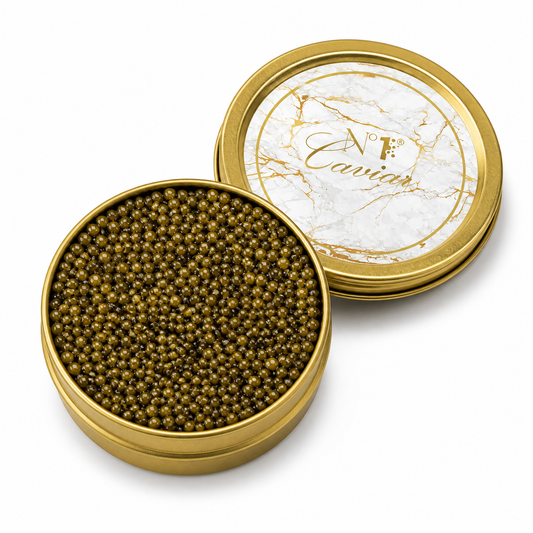 Osetra Reserve Caviar | Premium Light Amber Roe | Number One Caviar
