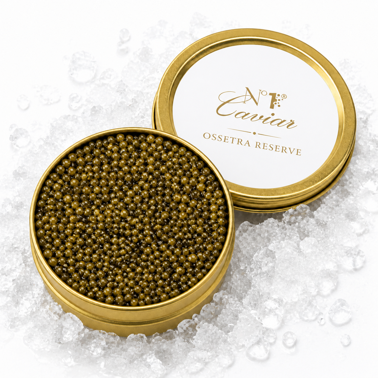Osetra Reserve Caviar | Premium Light Amber Roe | Number One Caviar