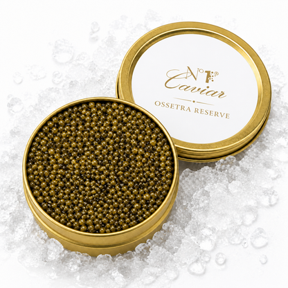Osetra Reserve Caviar | Premium Light Amber Roe | Number One Caviar