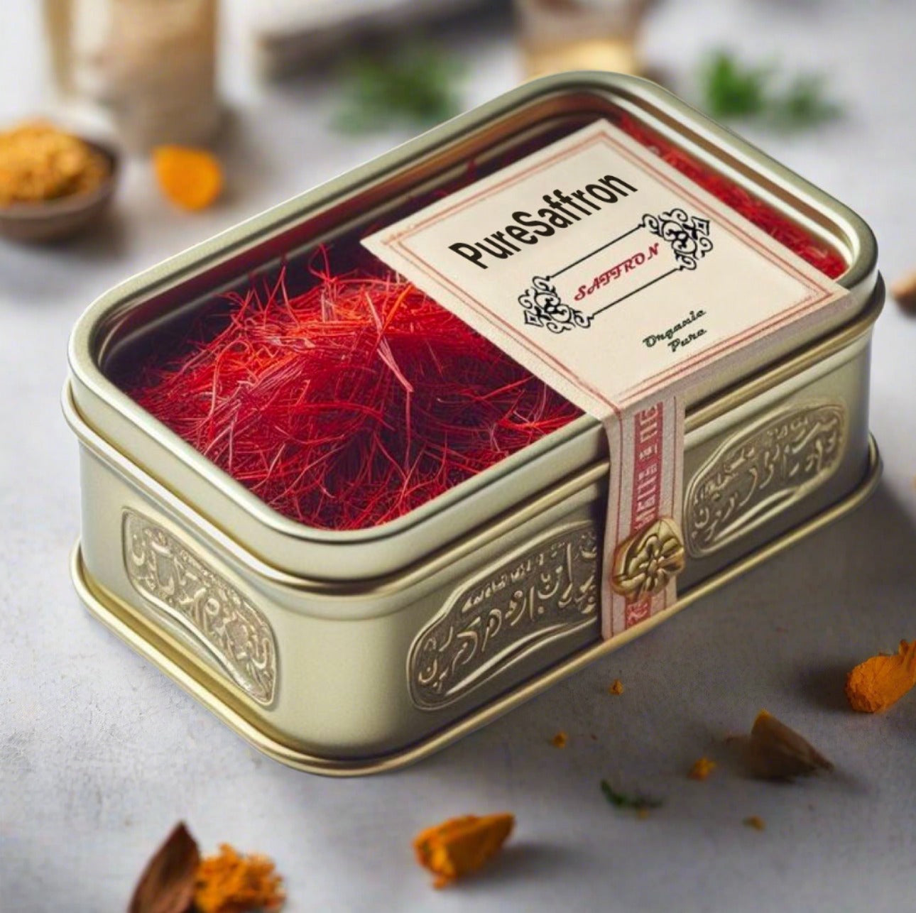 Persian Pure Saffron – Grade 1 Super Negin Threads, All-Natural Premium Saffron with Exceptional Aroma, Flavor & Color