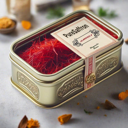 Persian Pure Saffron – Grade 1 Super Negin Threads, All-Natural Premium Saffron with Exceptional Aroma, Flavor & Color